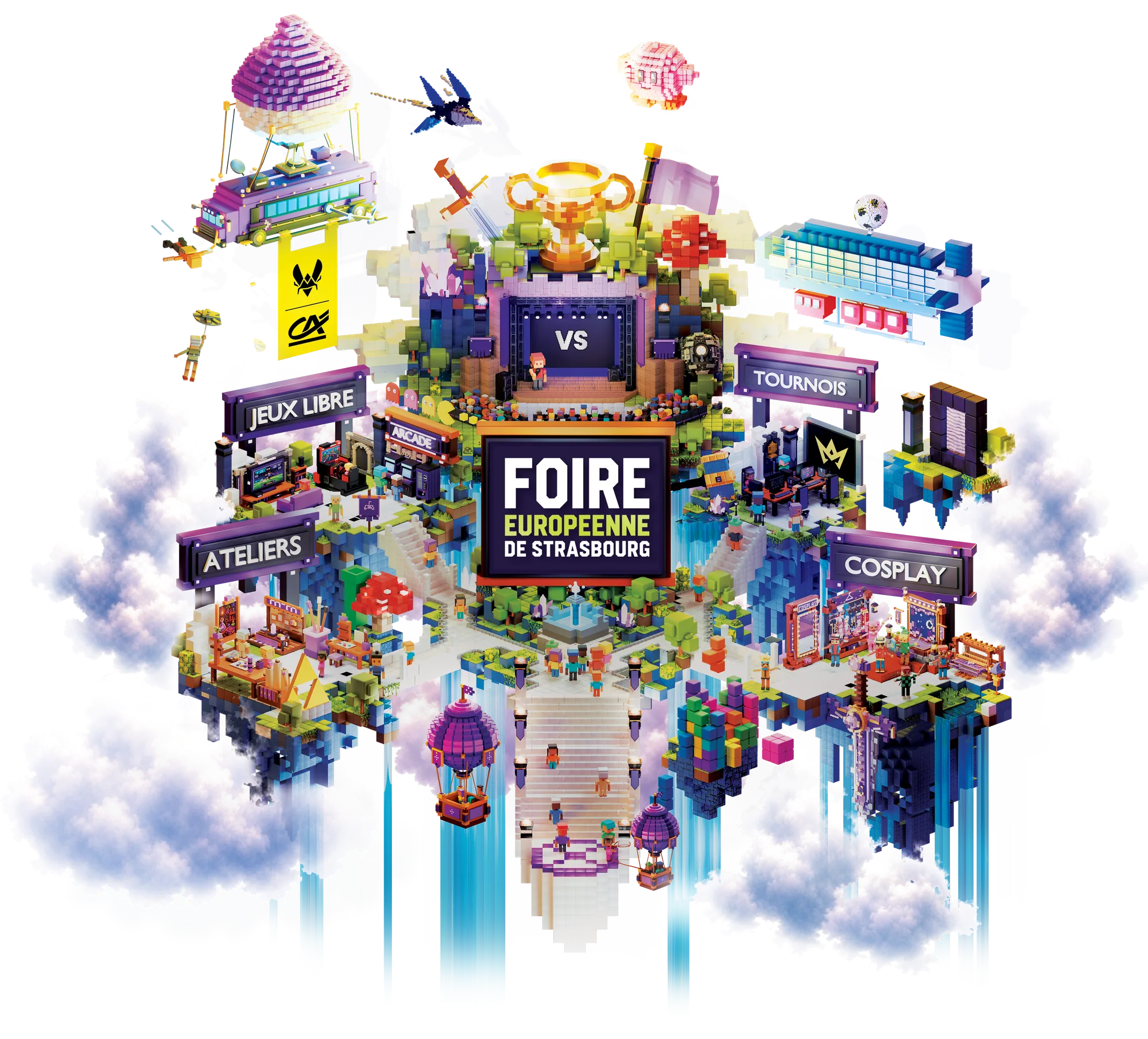 Strasbourg Esport Days — scène esport, setups gaming, cosplay, familles et pop-culture, les 5 & 6 septembre 2026 au PMC de Strasbourg